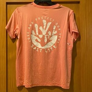 Salt Life Women’s S/S Love & Protect Our Seas DriFit SLX  Shirt NWT Size S